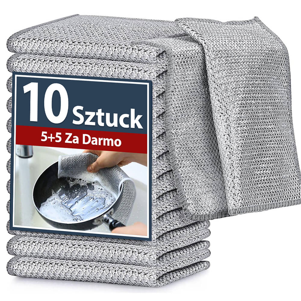 Ścierka z Włókna Ściernego do Naczyń (zestaw 10 sztuk)
